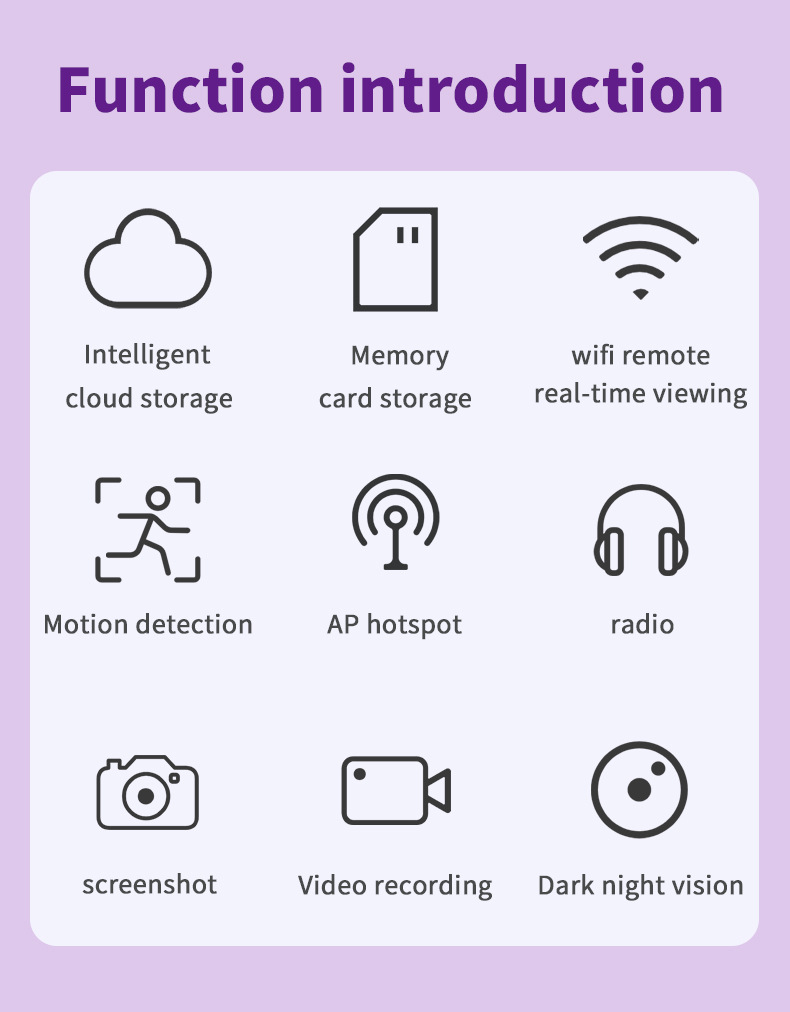 A9 Wifi Smart Security Camera With Motion Detection And Night Vision_voghion.com