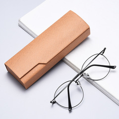 Fancy Minimalist Handmade Triangular Self-Adhesive Leather Storage Mirror Box, High-End Eyeglass Box, Wholesale