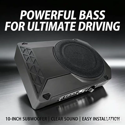 New cross-border car ultra-thin subwoofer 10-inch 800W aluminum alloy car subwoofer seat bottom subwoofer