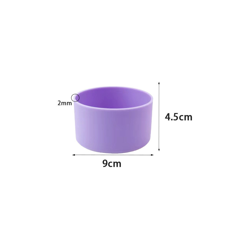 실리콘 컵 슬리브*원형*9.0*4.5cm*바이올렛