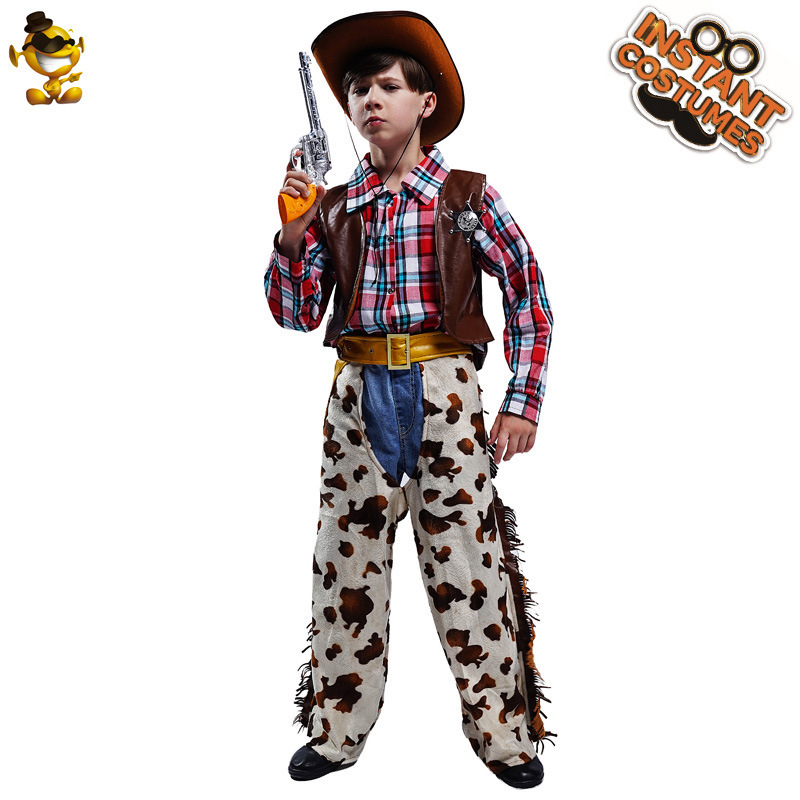 Boys Western Cowboy Costume Masquerade Stage Costume Performance Costume Cosplay Costume Party Clothes