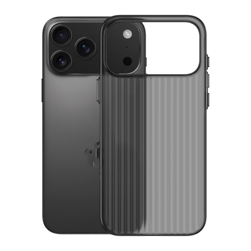 iPhone17promax手机壳适用苹果17Air冰雾磨砂瓦楞纹光栅硬磁吸新|undefined