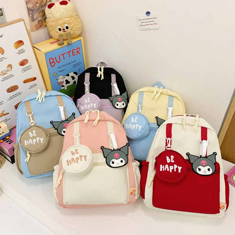 Kulomi mochila infantil encantadora caricatura mochila escolar para niños de la escuela primaria mochila de viaje ligera ocio para niñas