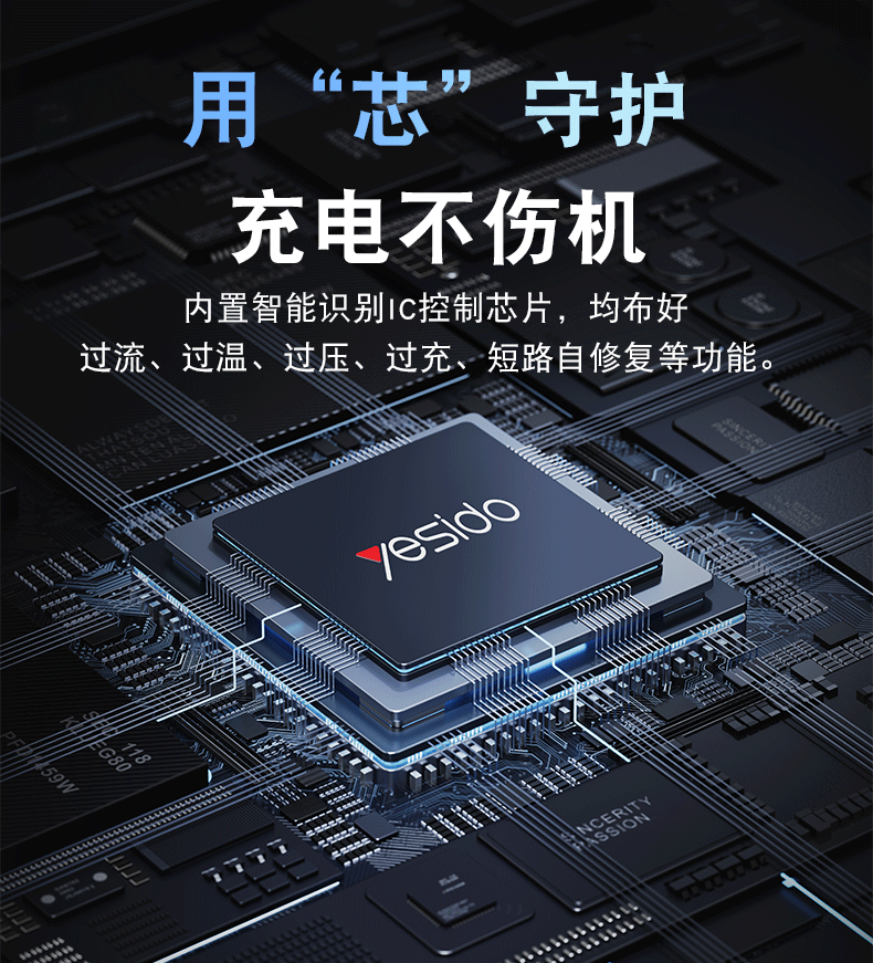 Yesido multi-function converter plug travel mobile phone charging socket power adapter global universal 20W