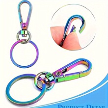 Y 33433 Colorful plate buckle metal key ring �߲ʰ��Ϻ�۽�