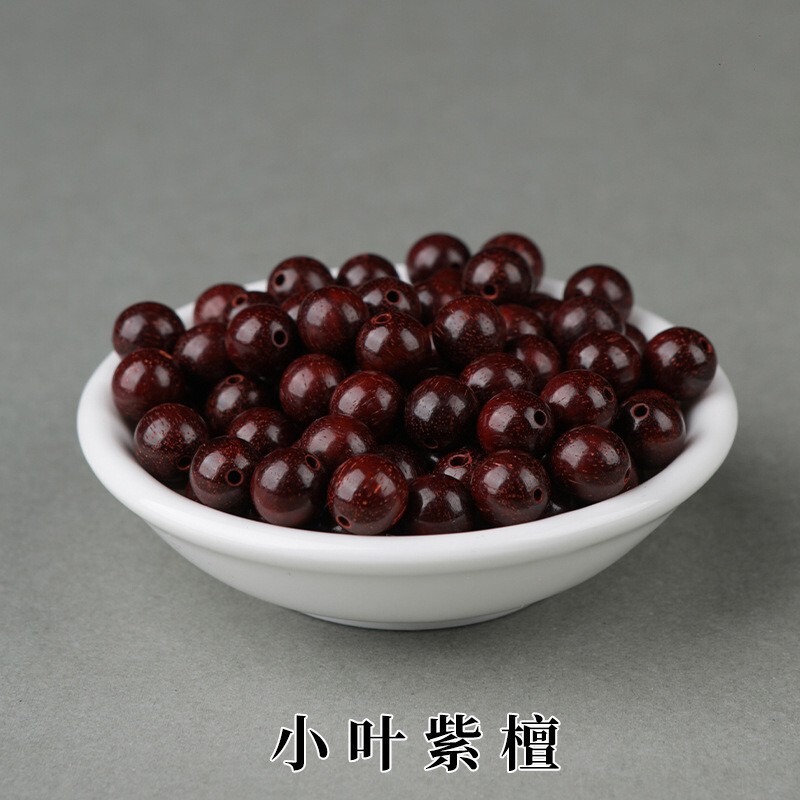 天然小叶紫檀吐丝绿檀散珠老山檀手串金丝檀实木质文玩配配件珠子|undefined