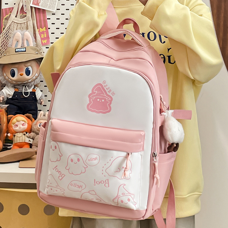 La moda transfronteriza está llena de nuevas bolsas de hombro de estudiantes de secundaria y secundaria de gran capacidad y alto valor facial 2025.