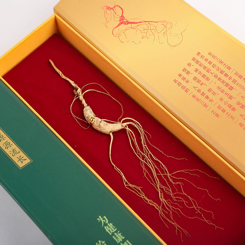 Changbai Mountain Ginseng Gift Box, Northeast Specialty Products Manufacturer Wholesale, Forest Mountain Ginseng New Year Commodity Sale Gift, One Piece Shipping