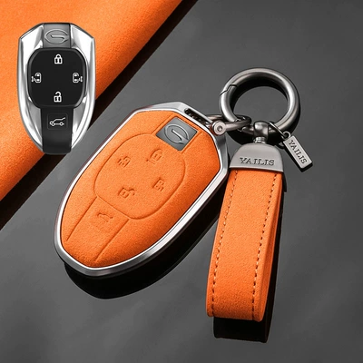 M8 Master gs3 Male gs8, Car key bag - trumpchi-c-five-key-tarnish-aluminum-alloy-orange-suede-hand-rope-buckle
