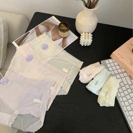 早春新品高品面膜内裤高弹透气亲肤柔软中腰包臀三角裤女六条装
