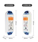 LED开关电源DC12V18W48W72W100W变压器恒流输入90-240V驱动电源