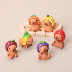 果物のカピバラの子diy樹脂の部品が可愛いです。