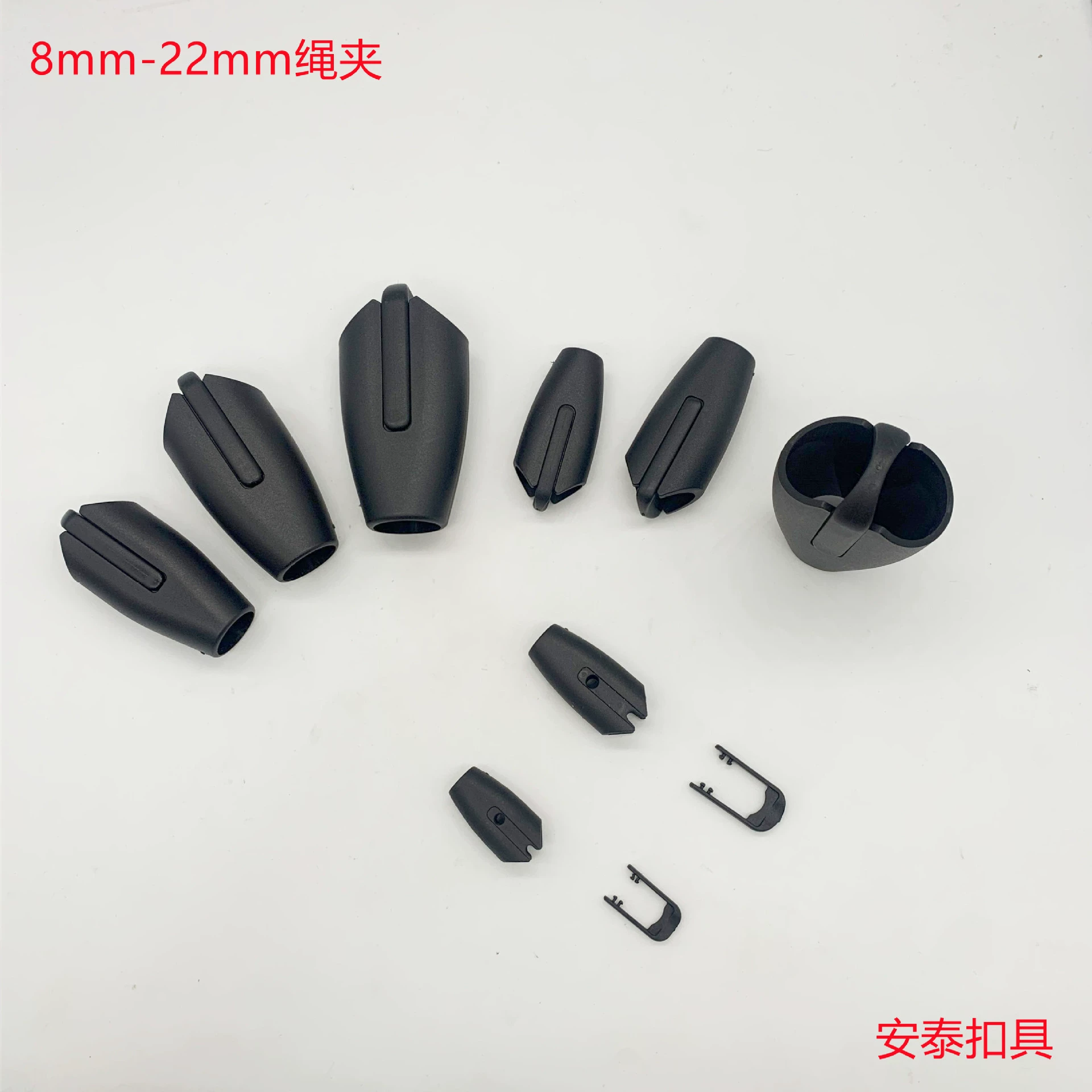 Pet Lasso Tube Двойной зажим с отверстием Тяговая веревка Круглая Пряжка Пластиковая Пряжка Аксессуары Собака веревка Пряжка Пластиковая пряжка