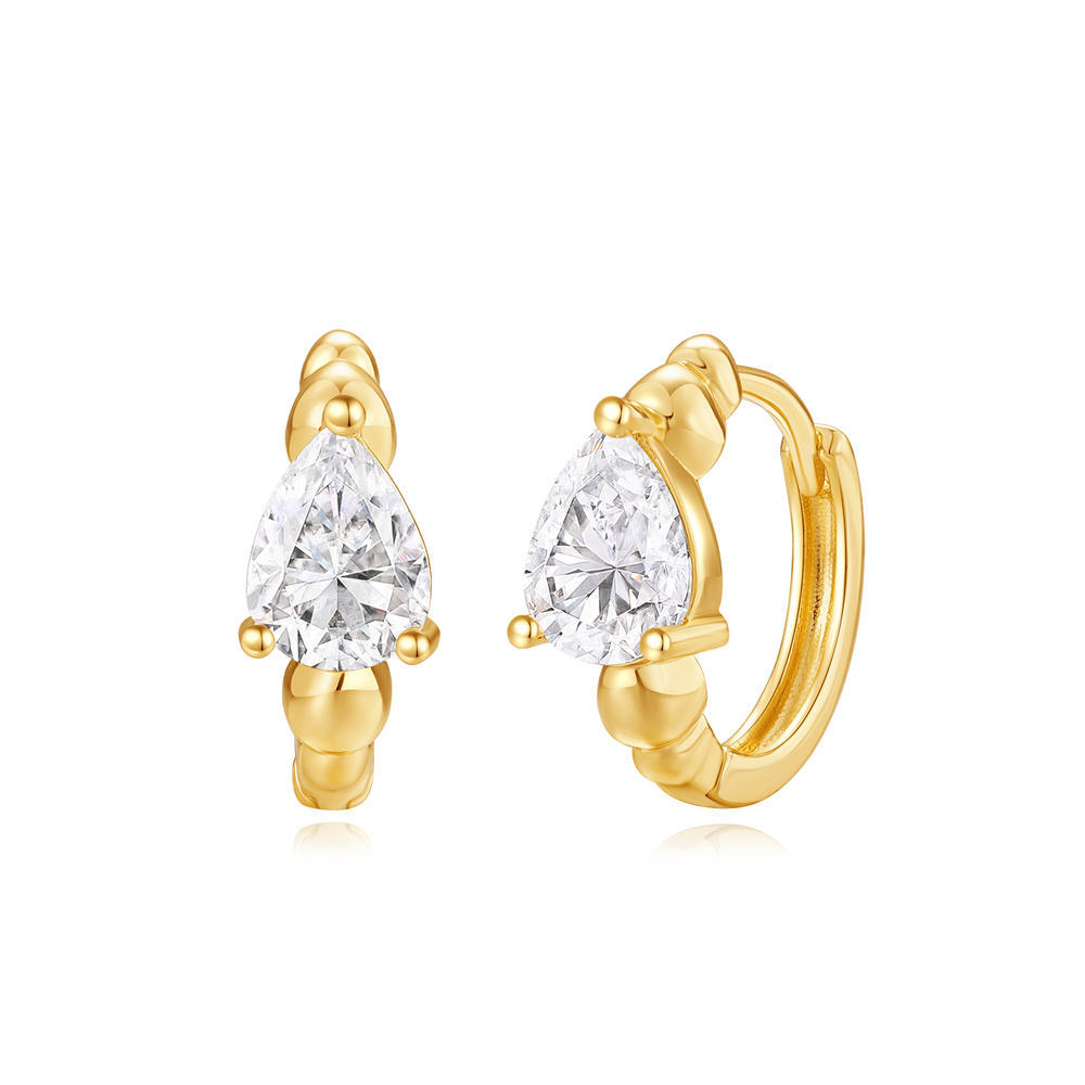 Pendientes de diamantes de cobre de moda de estilo INS, diseño de súper flash hueco de moda de lujo ligero, pendientes de diamantes de lujo que no se desvanece