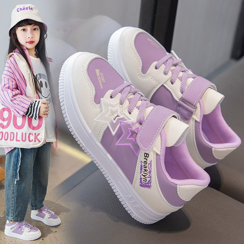 2024 новые маленькие белые туфли для девочек весной и осенью