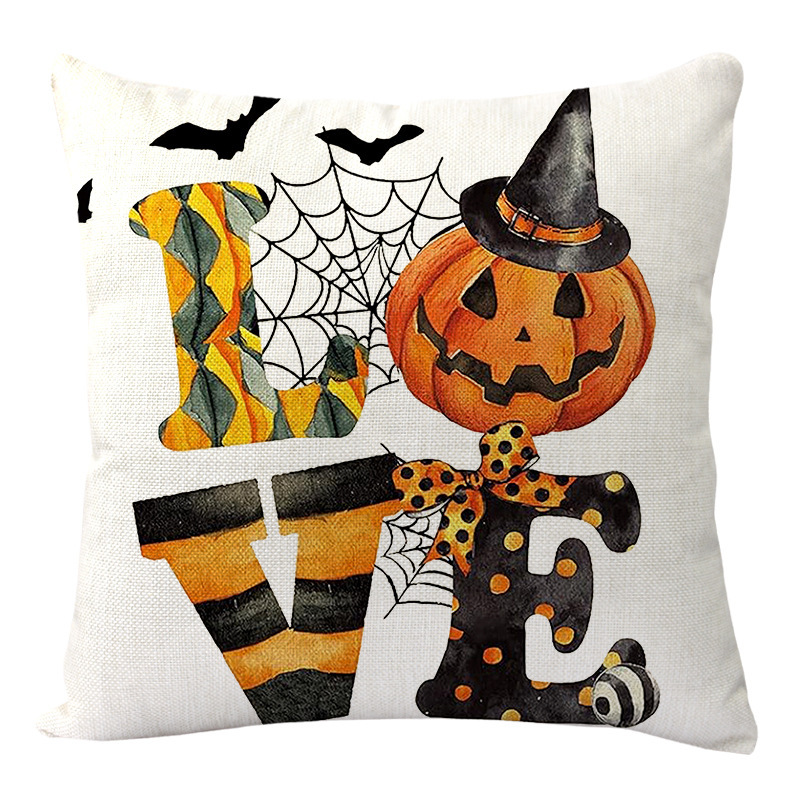 新しいハロウィン枕セットゴーストパンプキンヘッドシリーズ枕ホームベッドサイドソファ背もたれカバー卸売|undefined
