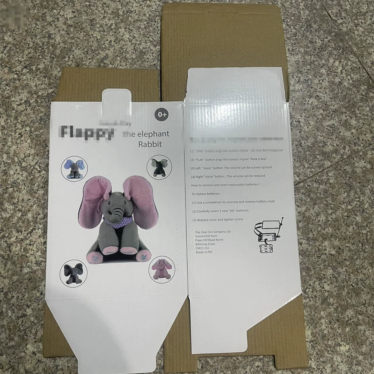 Английский слон цветная коробка прячется кошка слон английская версия цветная коробка