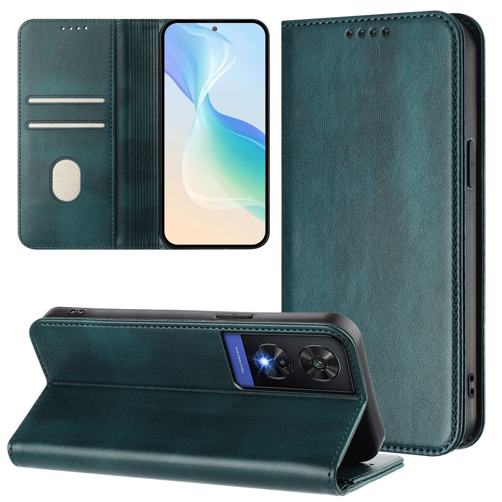 适用INFINIX Hot 50i皮套 Nokia C30复古纹翻盖强磁插卡防盗刷