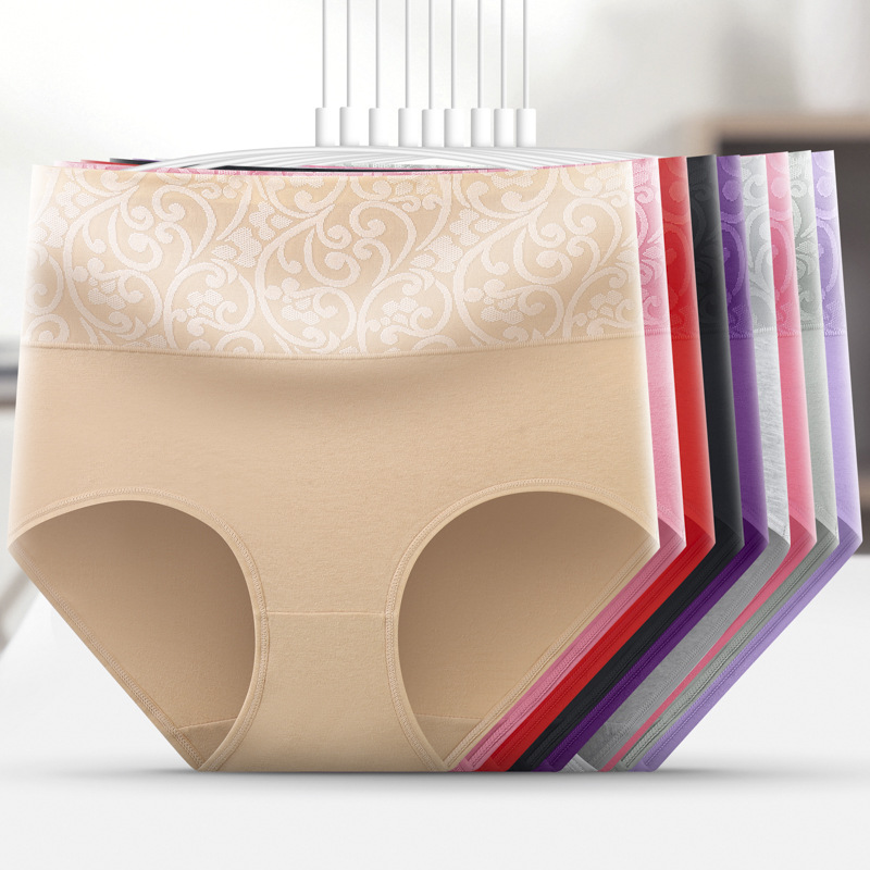 Ropa interior de algodón de cintura alta posparto ropa interior de algodón para mujer fábrica al por mayor