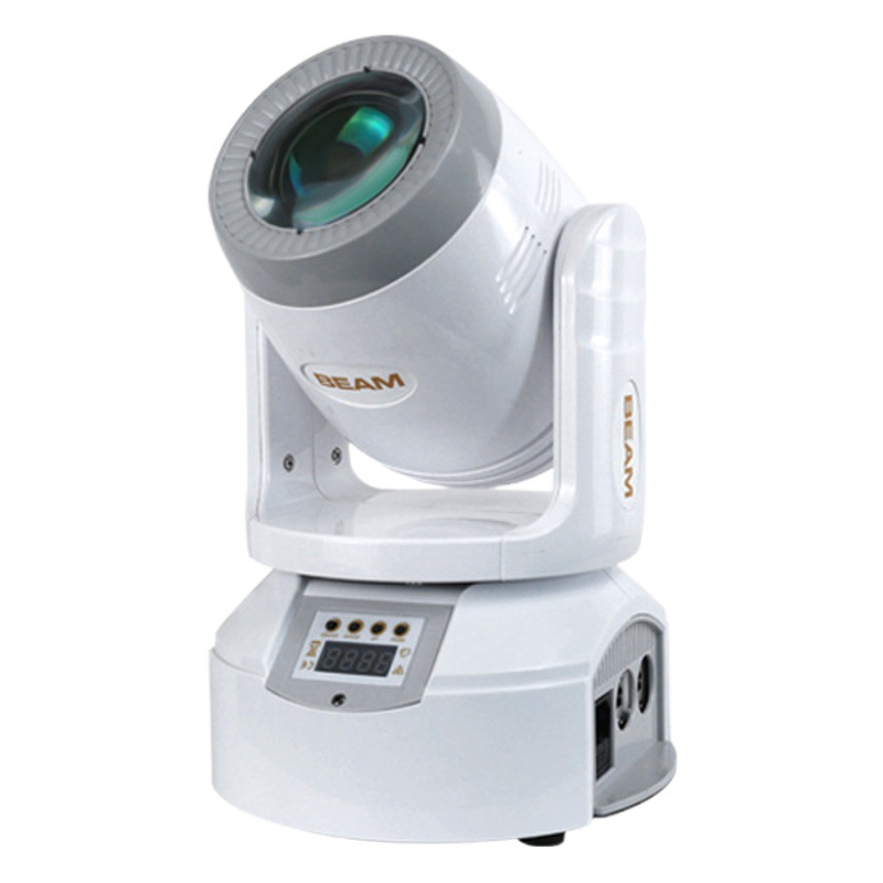 Etapa 100W pequeño cañón de acero sacudiendo la cabeza del haz luz boda bar KTV caja giratoria patrón flash atmósfera proyector