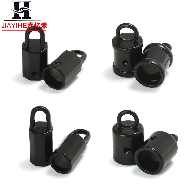 Spot aleación de zinc natación negro reloj colgante accesorios de cuerda de cubo cuerda de correa de tejido cola hebilla de reloj colgante octogonal