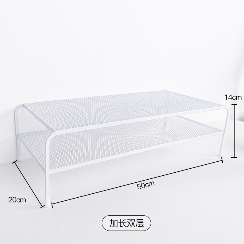 Organizador de almacenamiento minimalista para escritorio de dormitorio con soporte elevado para computadora, estante elevador para monitor de oficina sin instalación.