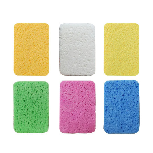 Wood pulp sponge kitchen dishwashing sponge block household pot scrubber cleaning water-absorbent cloth scouring pad wood pulp sponge