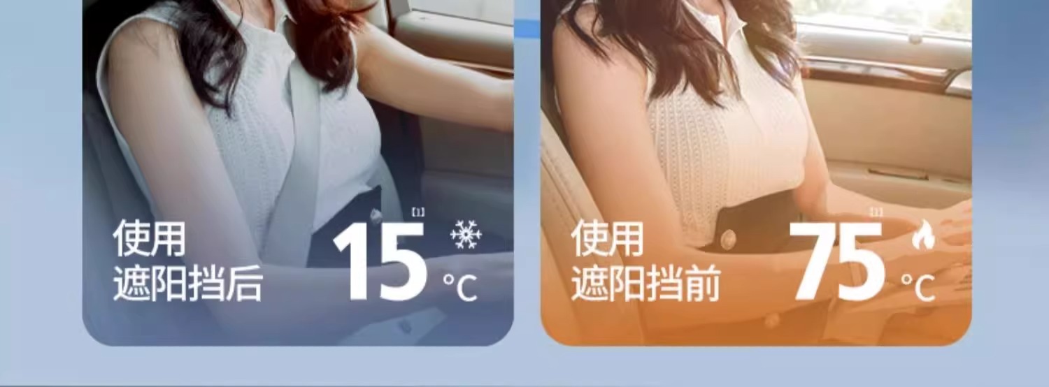Car Sunshade, Sun Protection, Heat Insulation, Sunshade Panel, Front Windshield Cover, Car Interior Light-Blocking Curtain, Magic Gadget for Small Cars