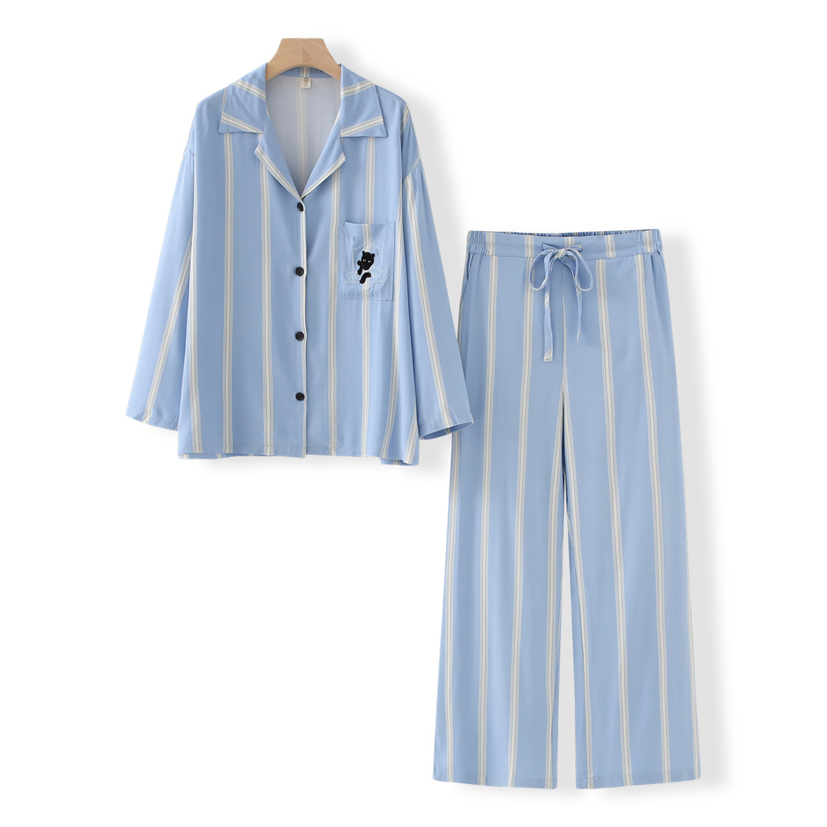 긴 소매 바지-파란색