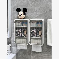 トイレットペーパーボックスパンチフリー家庭用トイレットペーパー生理用ナプキン収納ボックスフェイシャルティッシュペーパーラック