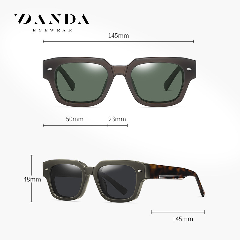 Gafas de sol polarizadas europeas y americanas transfronterizas S32112 Frame grueso de moda Gafas de sol de hoja de moda para hombres y mujeres de alta calidad