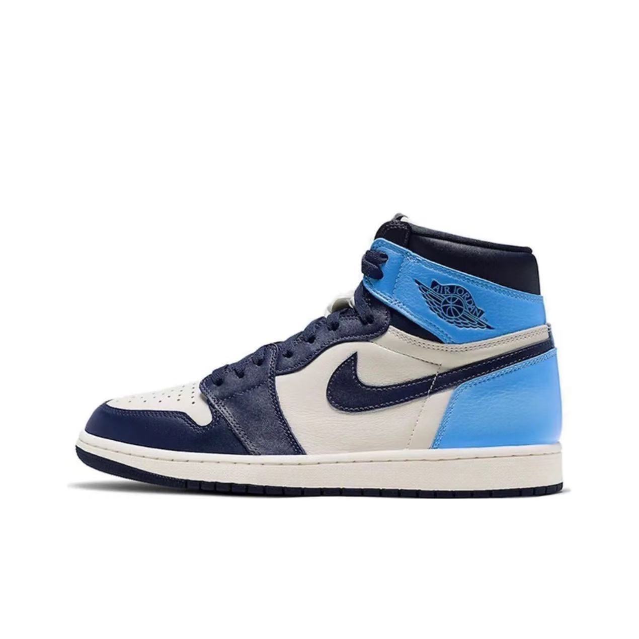 Puta Chunwon AJ1 zapatillas de baloncesto de alto nivel Aj1 pequeña universidad de Mocha azul Jiao1 ceniza aj1 zapatillas deportivas de pareja