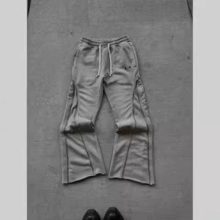 Cross-border factory direct European and American zipper decorative design personalized casual pants high street niche fashion brand loose pants