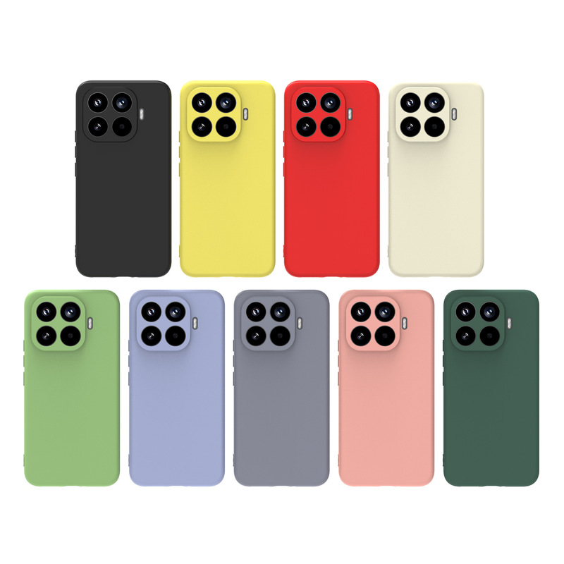 Suitable for Xiaomi 15Spro Imitation Liquid Silicone Mobile Phone Case 17Tpro Anti-Fouling and Stain-Resistant Pure Color Flocking Protective Cover
