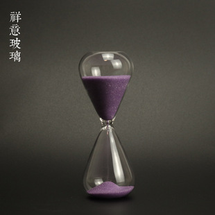 Hourglass Holiday Gift Creative Ornaments Home Living Room Decoration Hourglass Timer Transparent Glass 8-character Hourglass