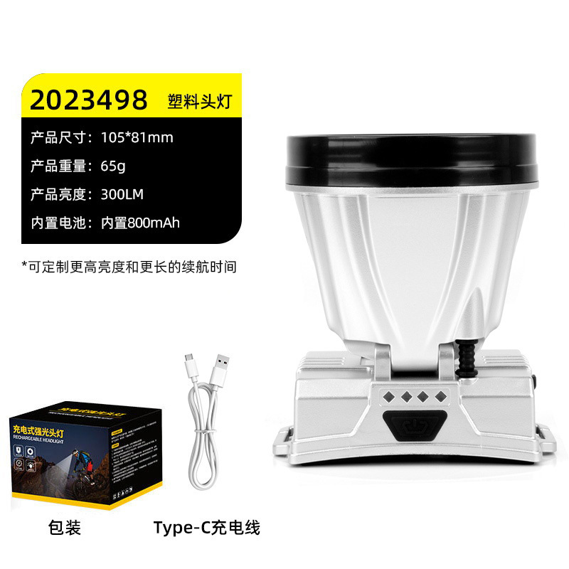 Linterna frontal para exteriores con sensor LED – batería de larga duración, para pesca, luz con sensor