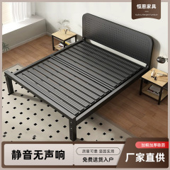 鉄製ベッドのツインベッドの主臥1メートル8家庭用鉄製ベッドの現代的なシンプルさは、1メートル2シングル鉄ベッドフレームを厚くする