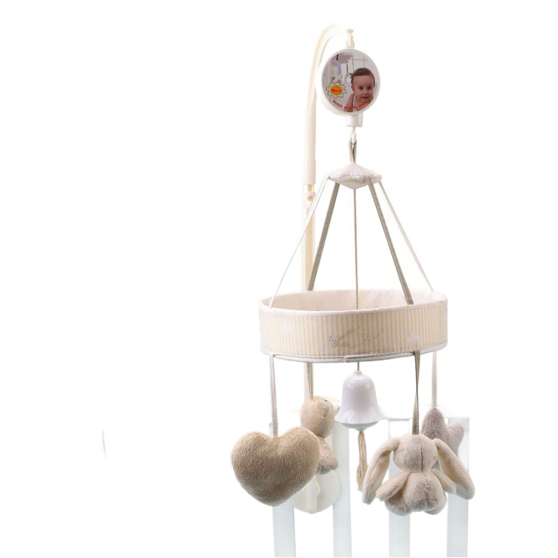 Cama de animales de dibujos animados campana oso cama de conejo campana cama de bebé colgando juguete cama de sonido campana fábrica en stock venta al por mayor