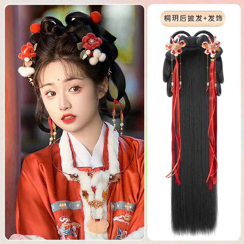 통웨 백머리 + 헤어 액세서리 7