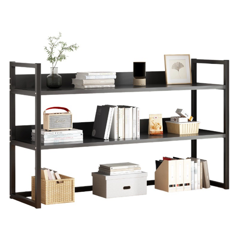 Estante simple de escritorio estante de almacenamiento de escritorio de oficina de hierro forjado pequeño estante de almacenamiento de escritorio de dormitorio de estudiantes