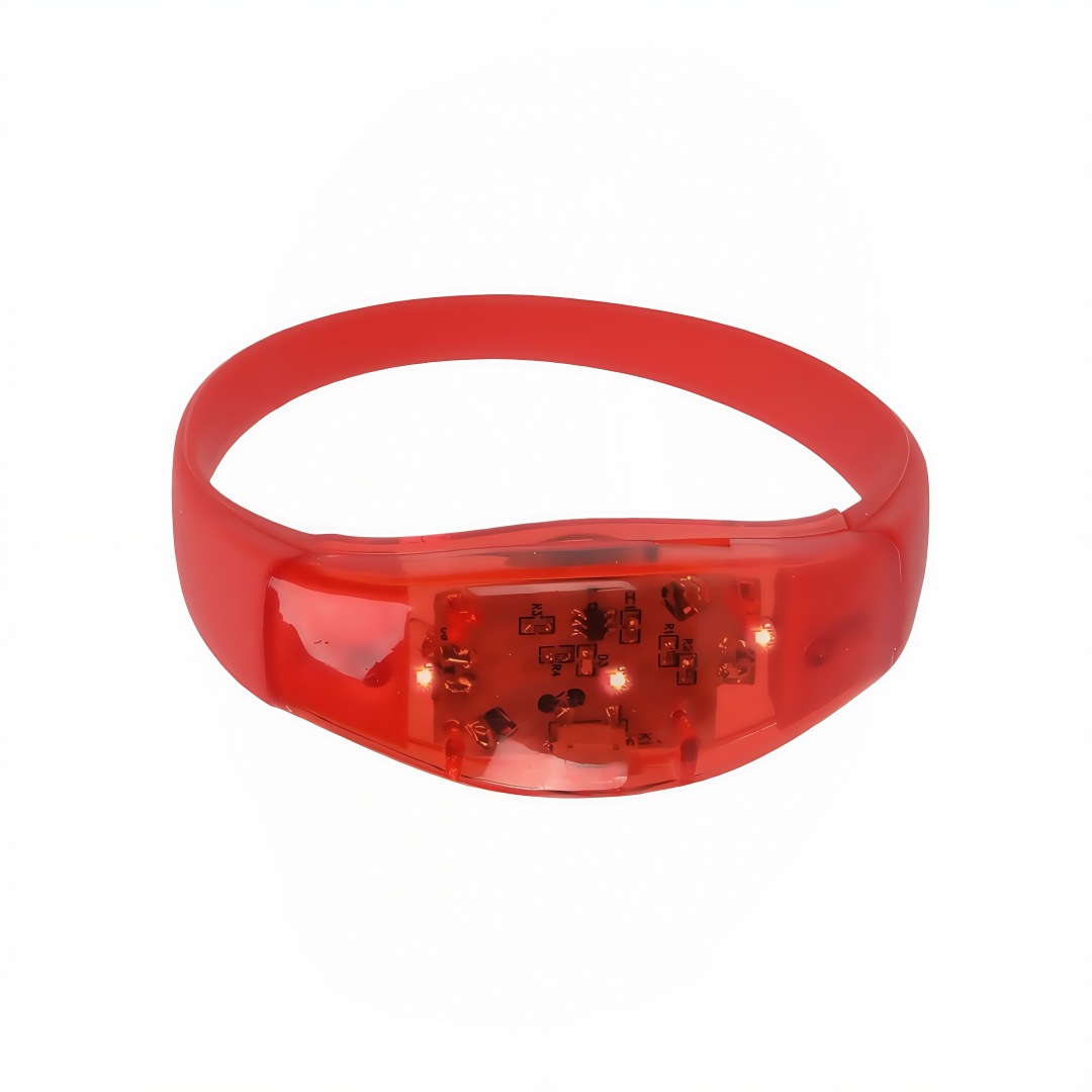 Silicone control acústico inducción LED fluorescente barra de luz nocturna pulsera de apoyo proveedor directo