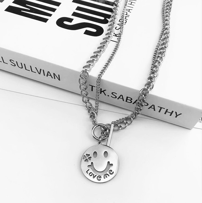 Collana in titanio carina, dolce e fresca, felpa con cappuccio di lusso leggera da donna con clavicola, catena per maglioni, gioielli in acciaio inossidabile,_voghion.com