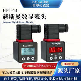 HPT-14赫斯曼接头式显示表头LCD/LED温度压力变送器传感数显 定制