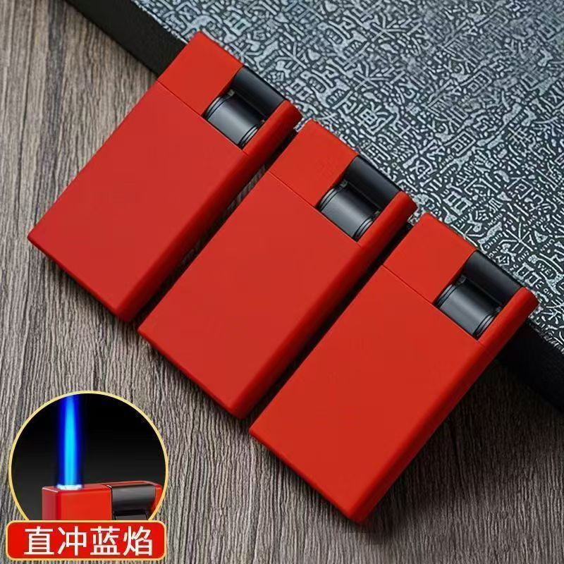 50本の新型ハイエンド直冲防風ライターの正規品ビジネス防風耐久性金属フロスト彫刻広告|undefined