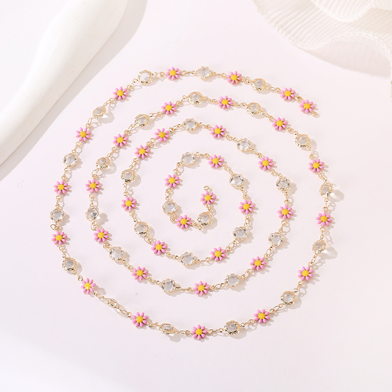 7g Weight Chain Jewelry Making Type DIY Jewelry Accessories, Bracelets, Necklace Classification 1 Piece Quantity Metal Material Star, Flower Pattern Women's Gender Simple Style, Korean Style Style Enamel, Plating Craft 1 Piece Star Flower DIY Jewelry Accessories Bracelets Necklace Metal Enamel Women's Simple Style Korean Style DIY Jewelry Accessories Bracelets Necklace 10