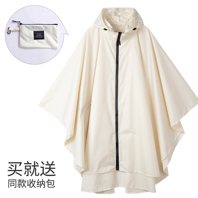 Foreign trade cross-border fashion cape raincoat plus size solid color stitching cycling Japanese and Korean style hiking Amazon wholesale
