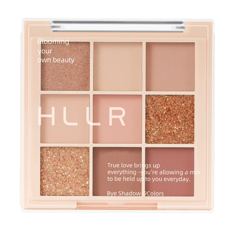 Matte Eyeshadow Palette, multi-shade 4–7 pan (matte, shimmer, glitter) with primer option