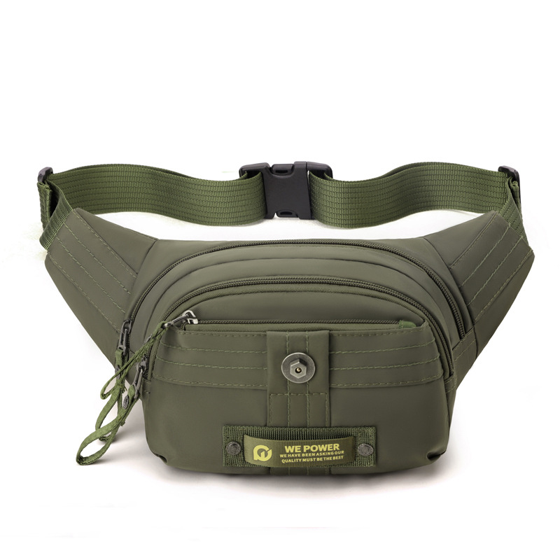 WEPOWER nuevo bolso de cintura deportivo casual para hombres multicapa bolso de hombro ligero bolso de pecho de moda al aire libre