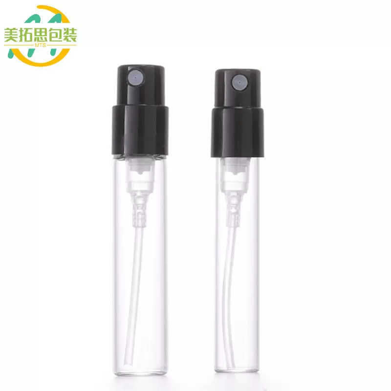 香水喷雾瓶1.5ml1.8ml2.5ml分装瓶 外置泵卡口玻璃试用小样香水瓶
