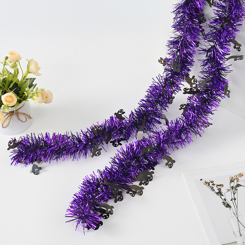 Comercio exterior transfronterizo barra de color de Halloween barra de color fantasma blanco multi-color multicombinación decoración de Halloween cinta de flores